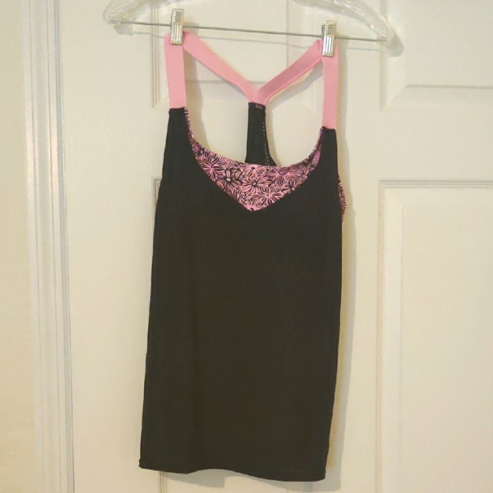 Black and Pink Tank Top NWOT